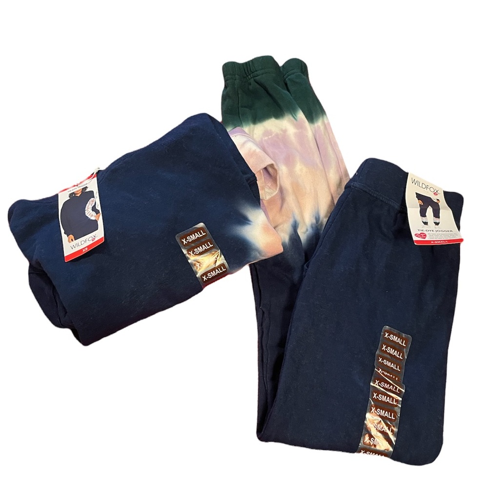 {WildFox} Hadley Tie Dye Women’s Sweatshirt/Hoodie NWT XS (Joggers available) - Picture 11 of 14